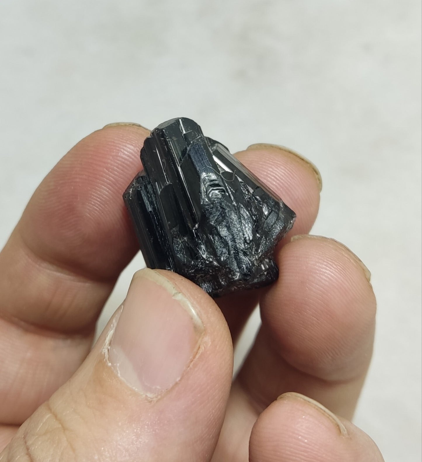An amazing specimen of black tourmaline cluster 15 grams