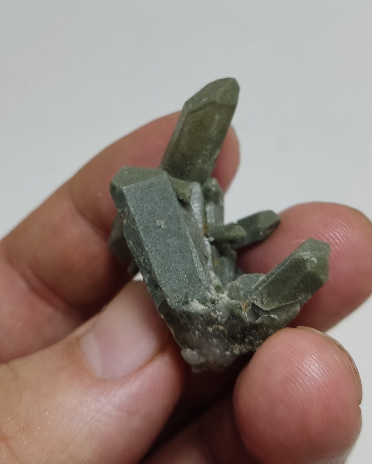 An Aesthetic terminated chlorite Quartz cluster 14 grams