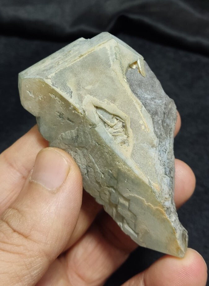 Double Terminated Smoky Light Blue Quartz with Chlorite Inclusions 101 grams