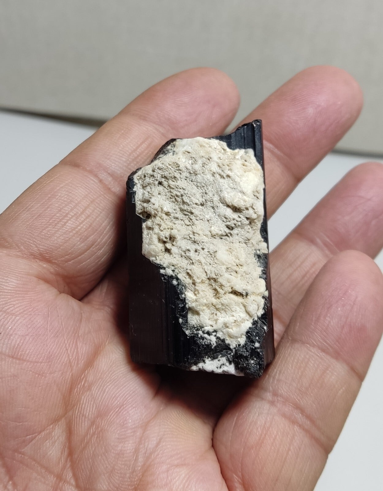 An aesthetic Specimen of black tourmaline crystal 62 grams