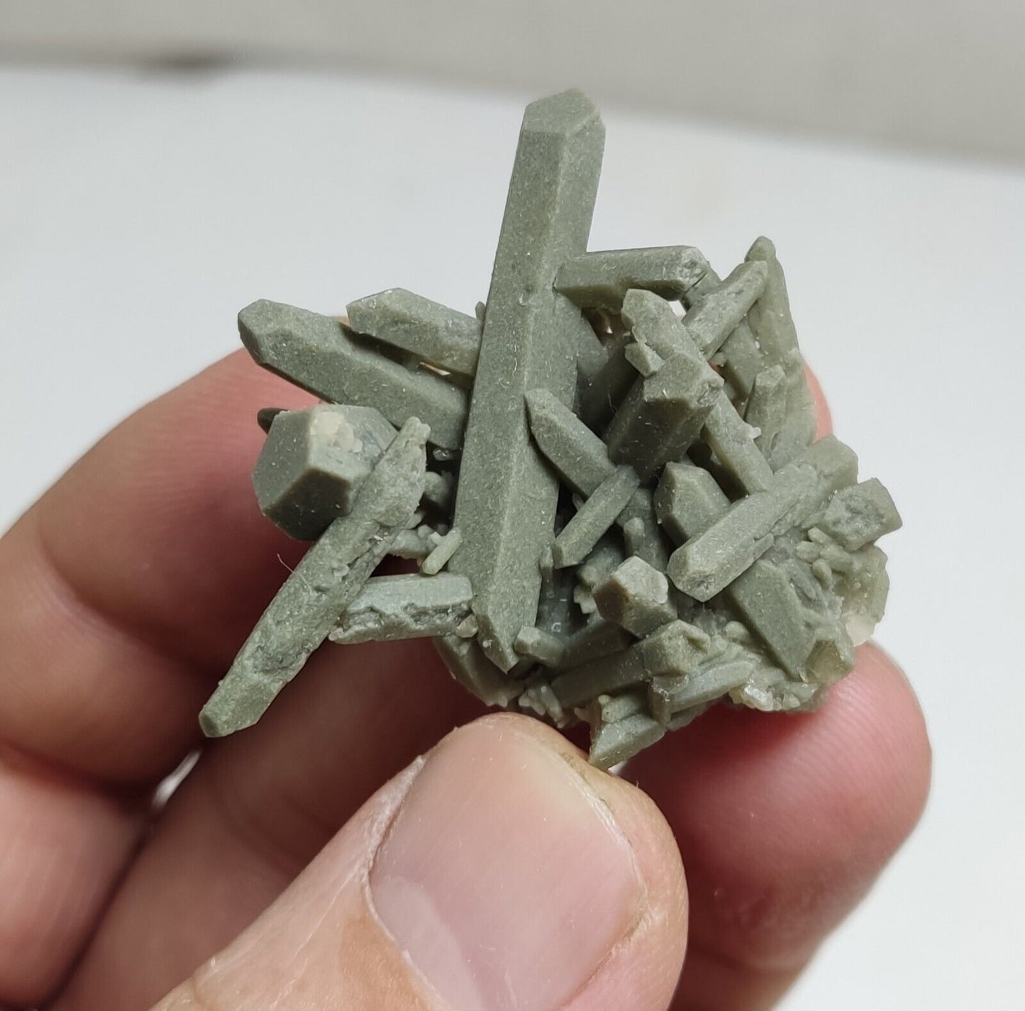 An Aesthetic Natural miniature terminated Chlorite Quartz cluster 11 grams