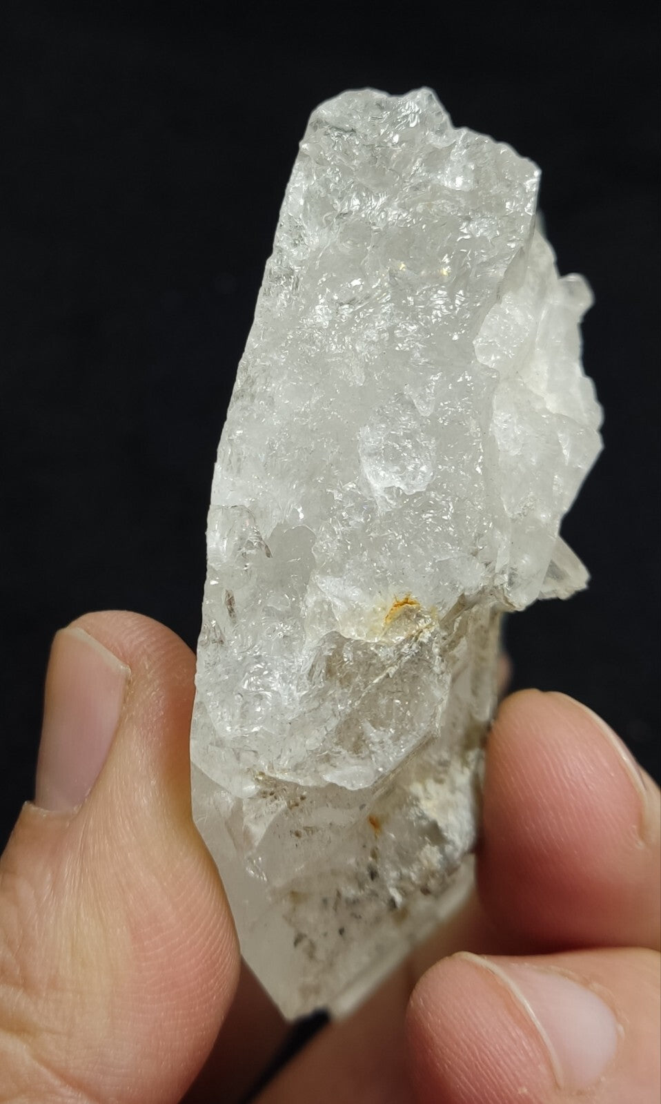 An amazing specimen of terminated faden Quartz crystal 190 grams