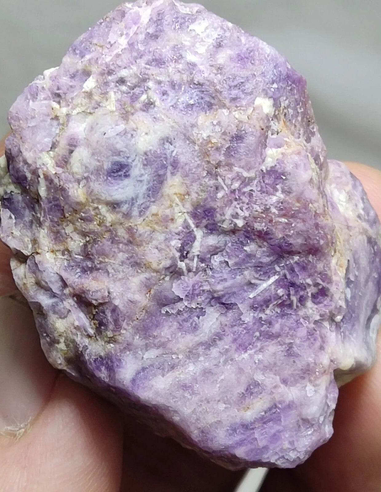 An amazing specimen of fluorescent rough hackmanite chunk 51 grams