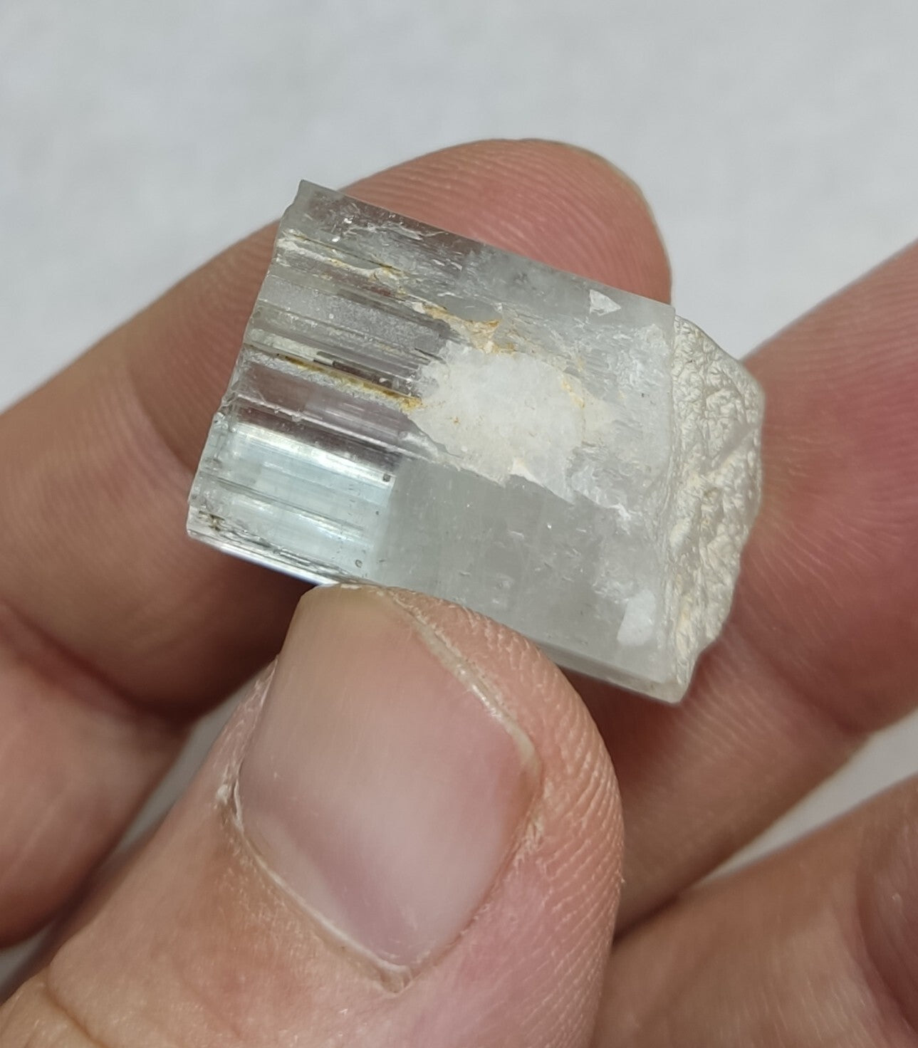 An Aesthetic specimen of aquamarine crystal 12 grams