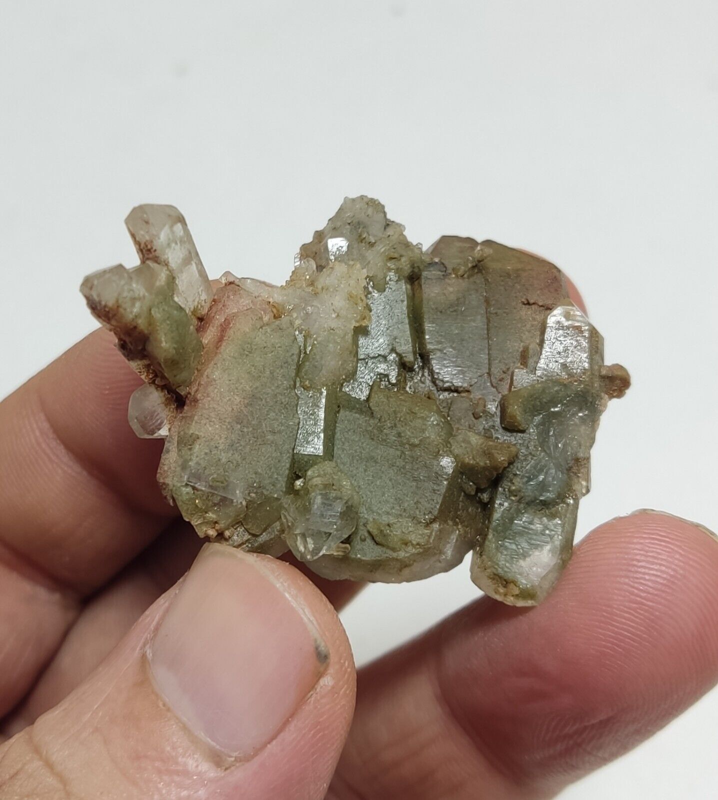 An Aesthetic specimen of chlorite quartz 19 grams