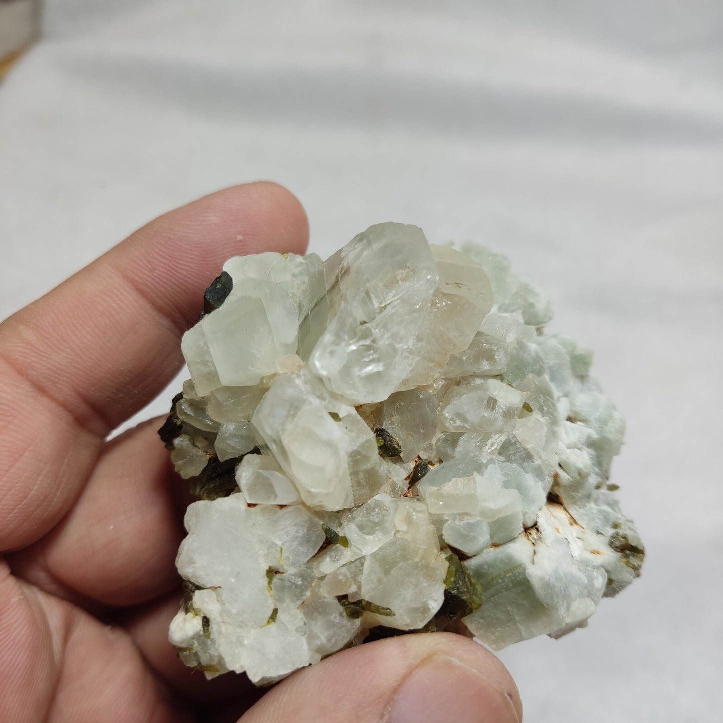An amazing specimen of Adularia/feldspar with epidote 116 grams