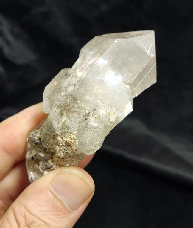 Gwindel Like Double Terminated Light Smoky Quartz 115 grams