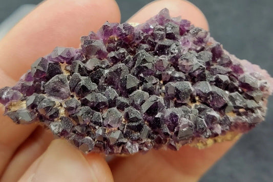 An Aesthetic specimen of druzy amethyst cluster 38 grams