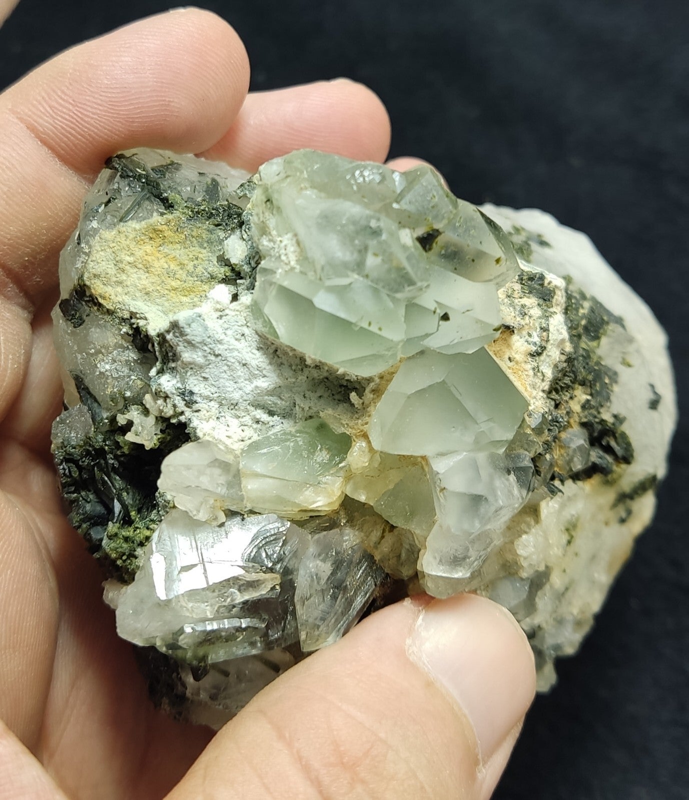 An Aesthetic terminated epidote Quartz specimen 342 grams