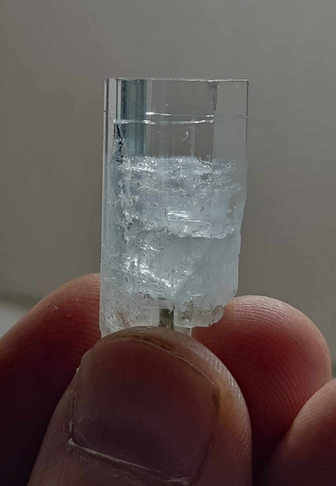 An Aesthetic specimen of aquamarine crystal 11 grams