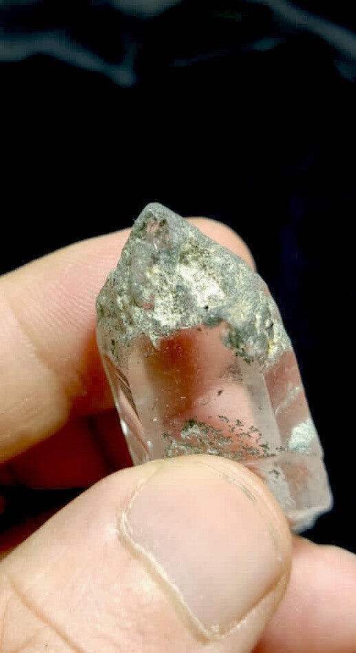 Natural Chlorite Quartz Crystal 21 Grams