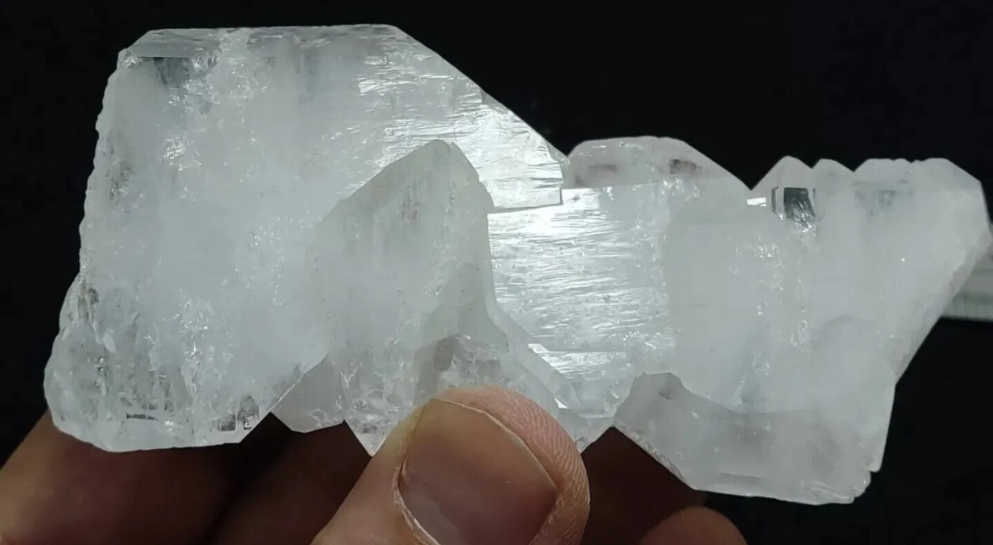 An amazing specimen of terminated faden Quartz crystal 130 grams