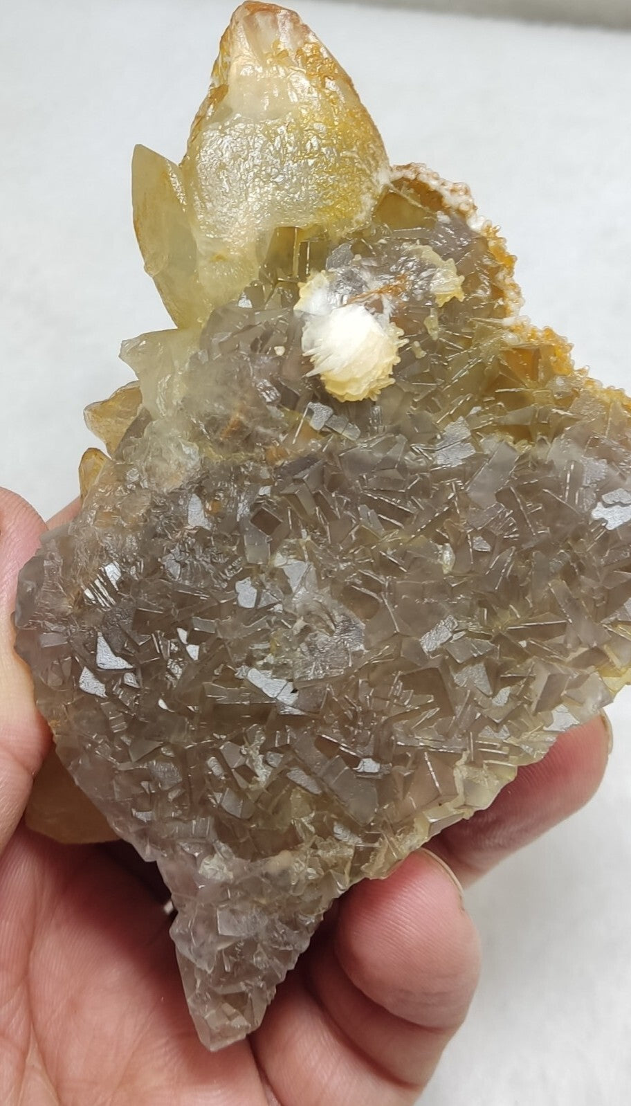 An Aesthetic Natural terminated specimen of calcite with Fluorite 326 grams