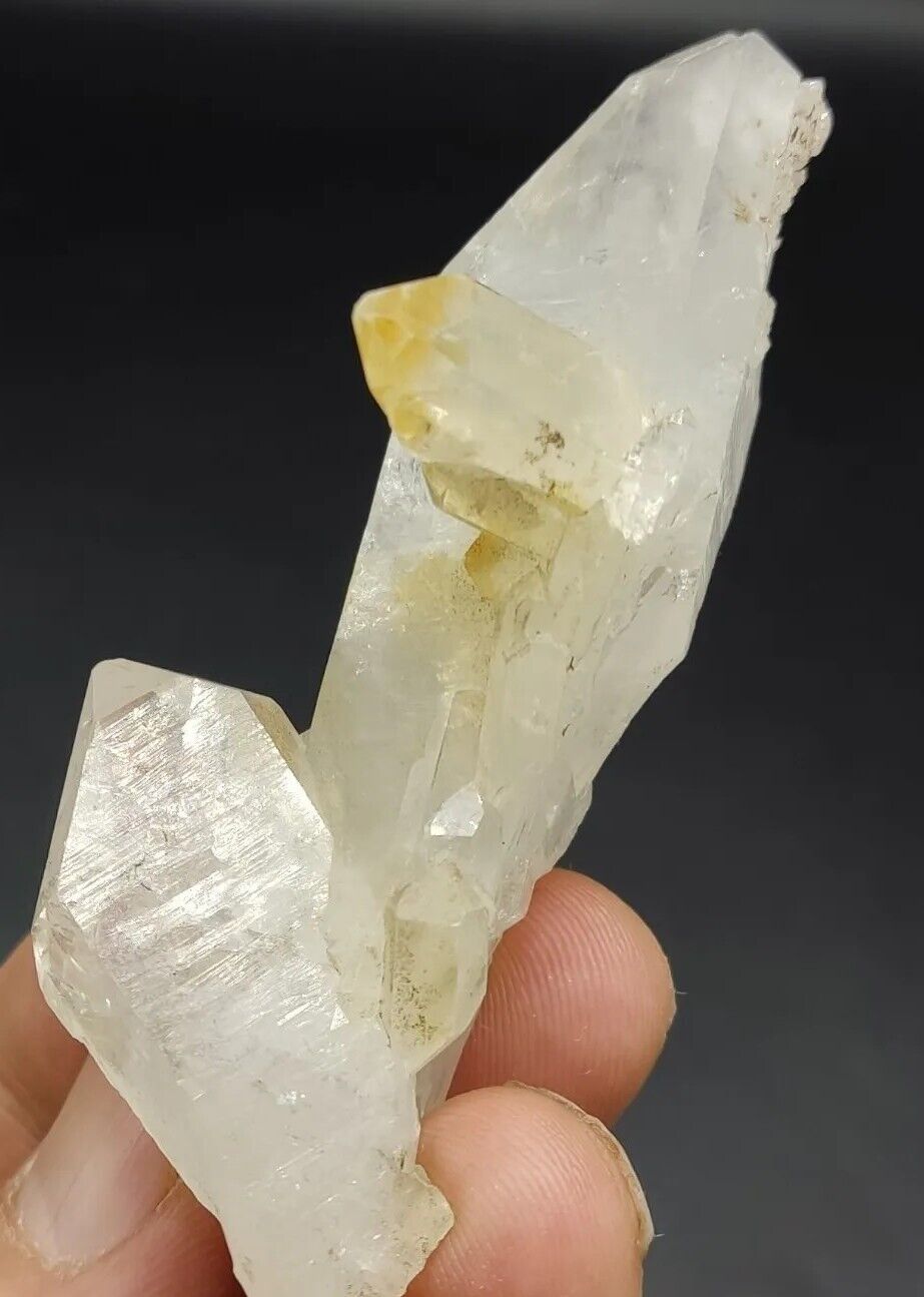 An Aesthetic gemmy  terminated Quartz crystal specimen 58 grams