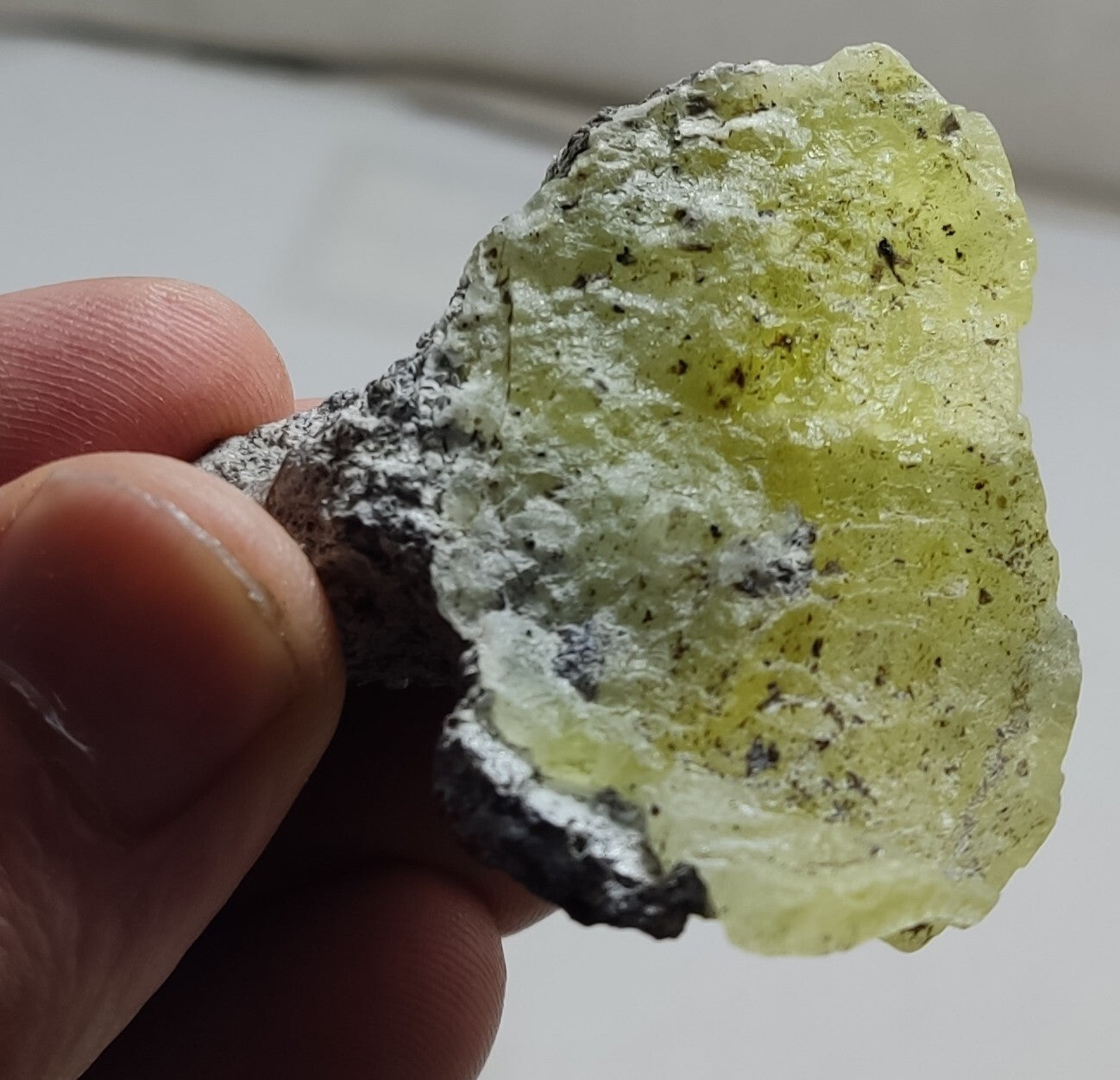 An Aesthetic Natural specimen of brucite with chromite 44 grams