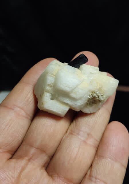 Tourmaline on albite 36g, 5x3x2.5cm