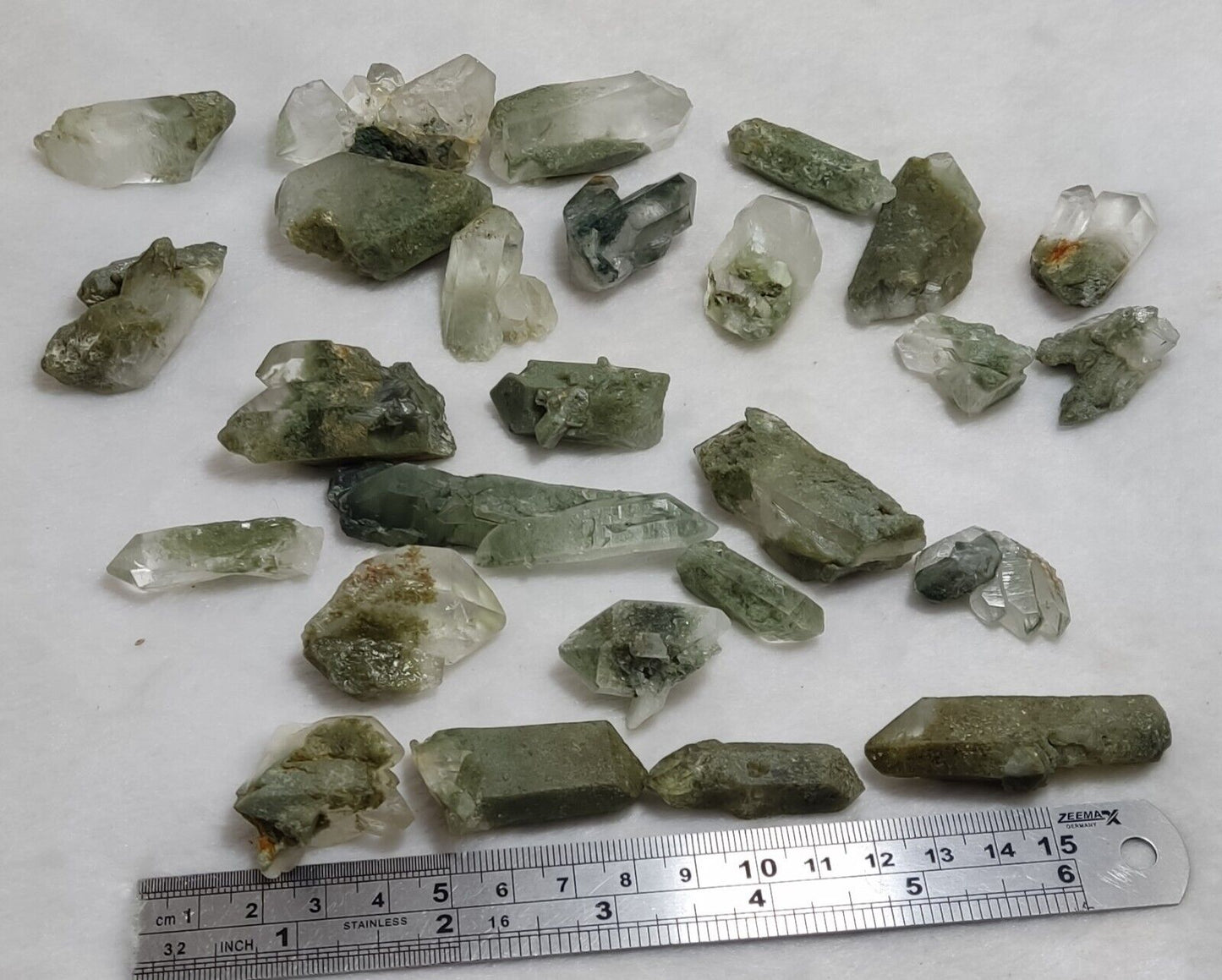 345 grams Chlorite Quartz crystals