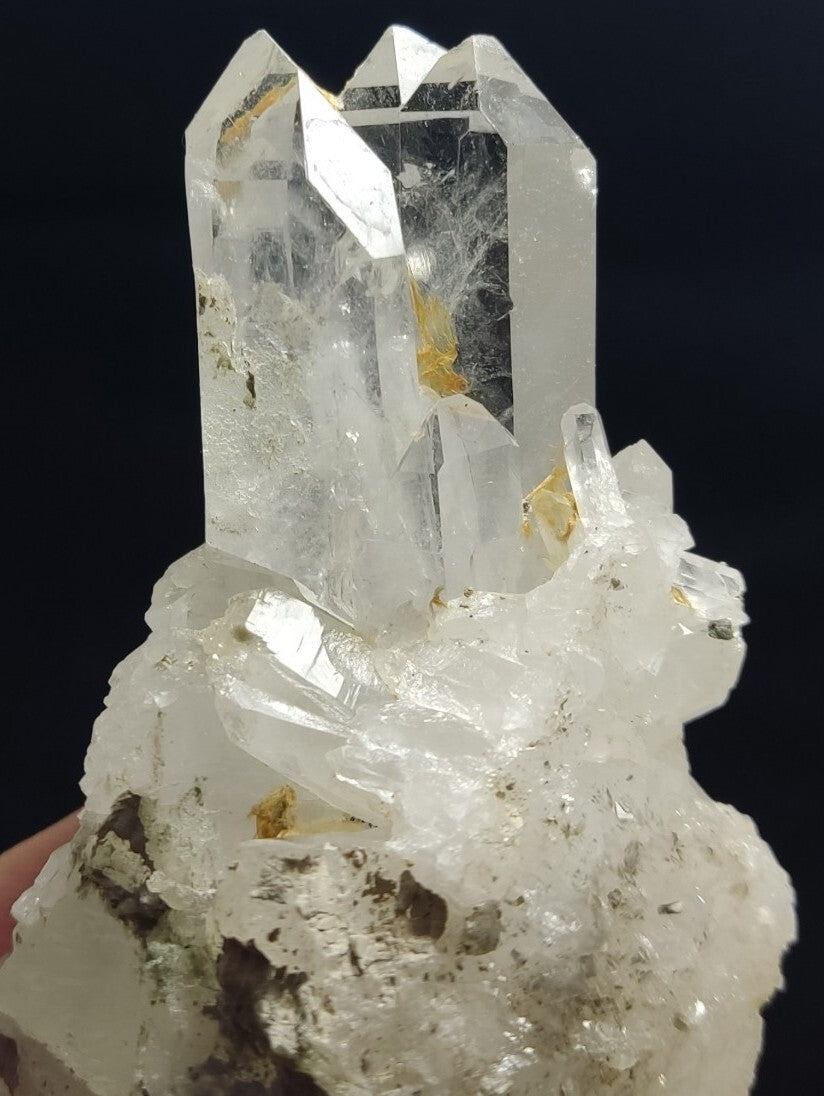 An Aesthetic specimen of chlorite Quartz cluster 167 grams