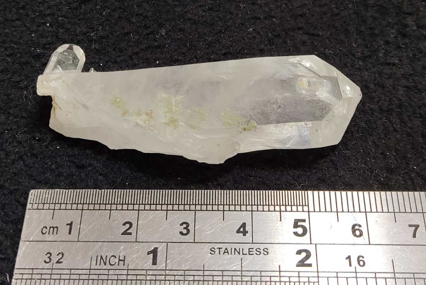 An Aesthetic terminated Quartz crystal with chlorite inclusions 27 grams