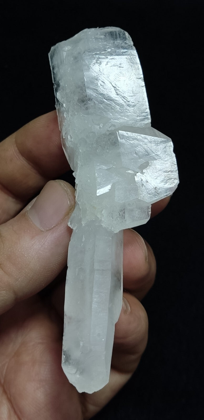 An aesthetic specimen of terminated faden Quartz crystal 54 grams