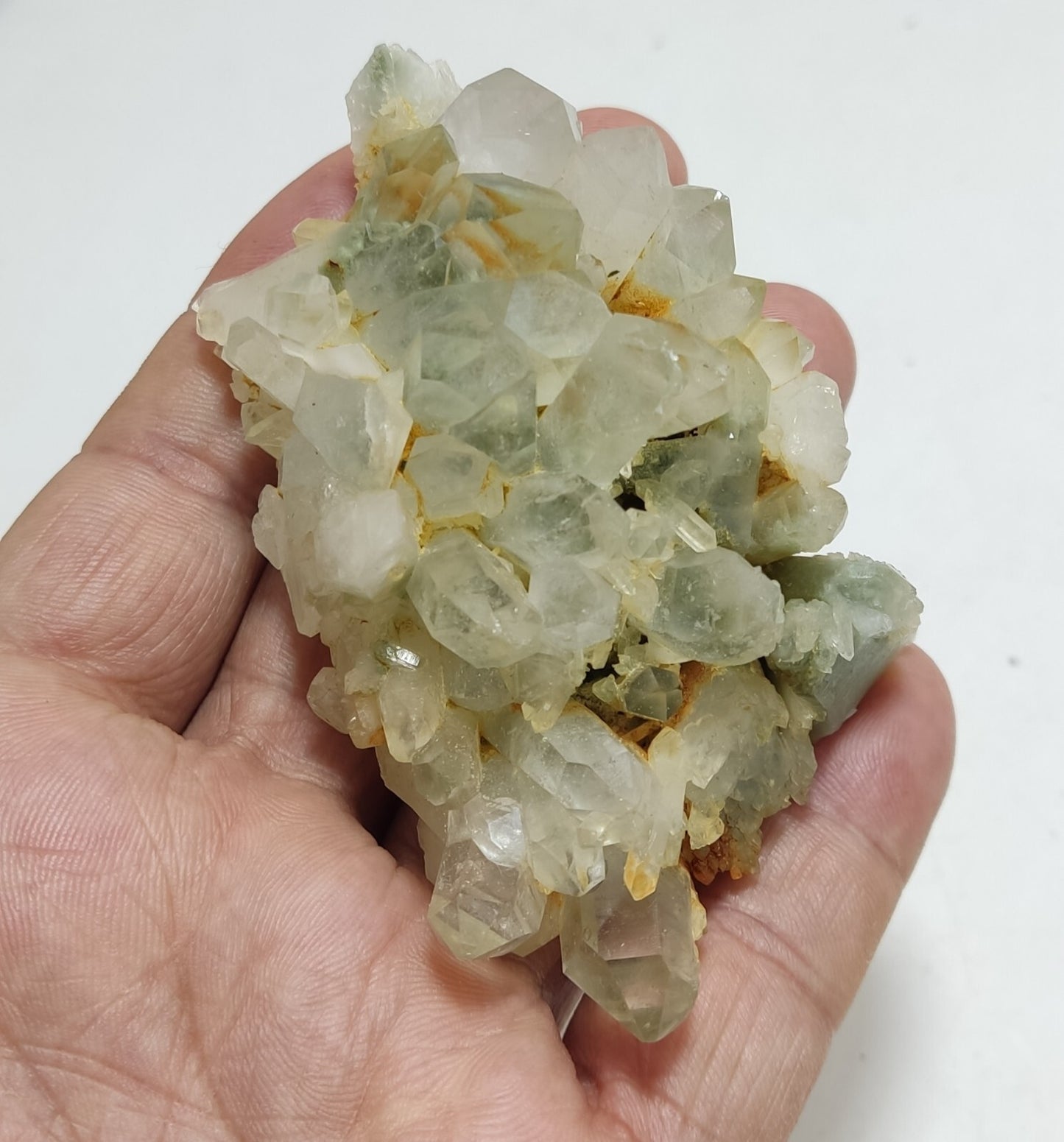 An Aesthetic specimen of chlorite quartz 150 grams