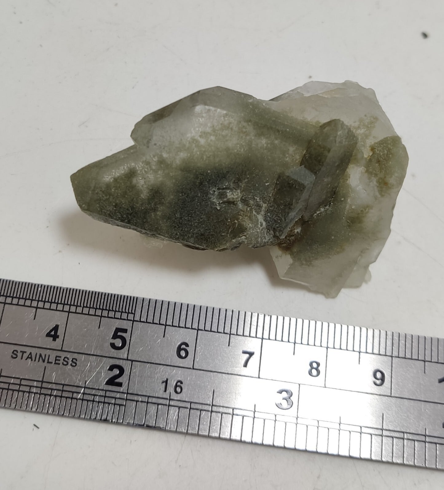 An Aesthetic Natural beautifully terminated Chlorite Quartz crystal 36 grams