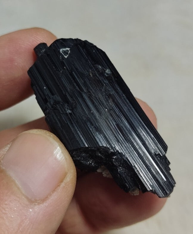 Natural Terminated Black Tourmaline Crystal 24 grams