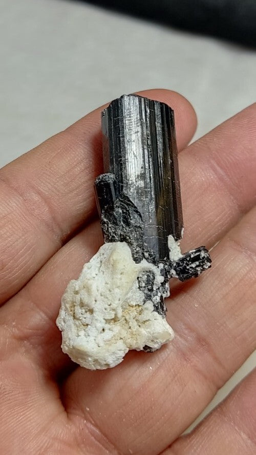 Natural Terminated Black Tourmaline Crystal 22 grams