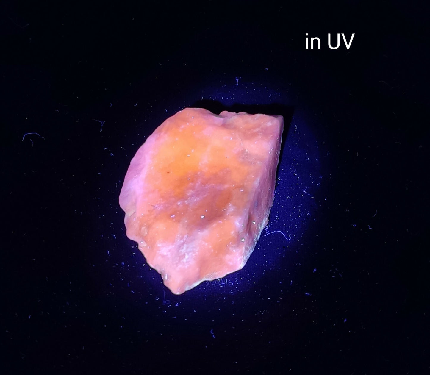 An amazing specimen of rough hackmanite chunk highly Tenebrescent 29 grams