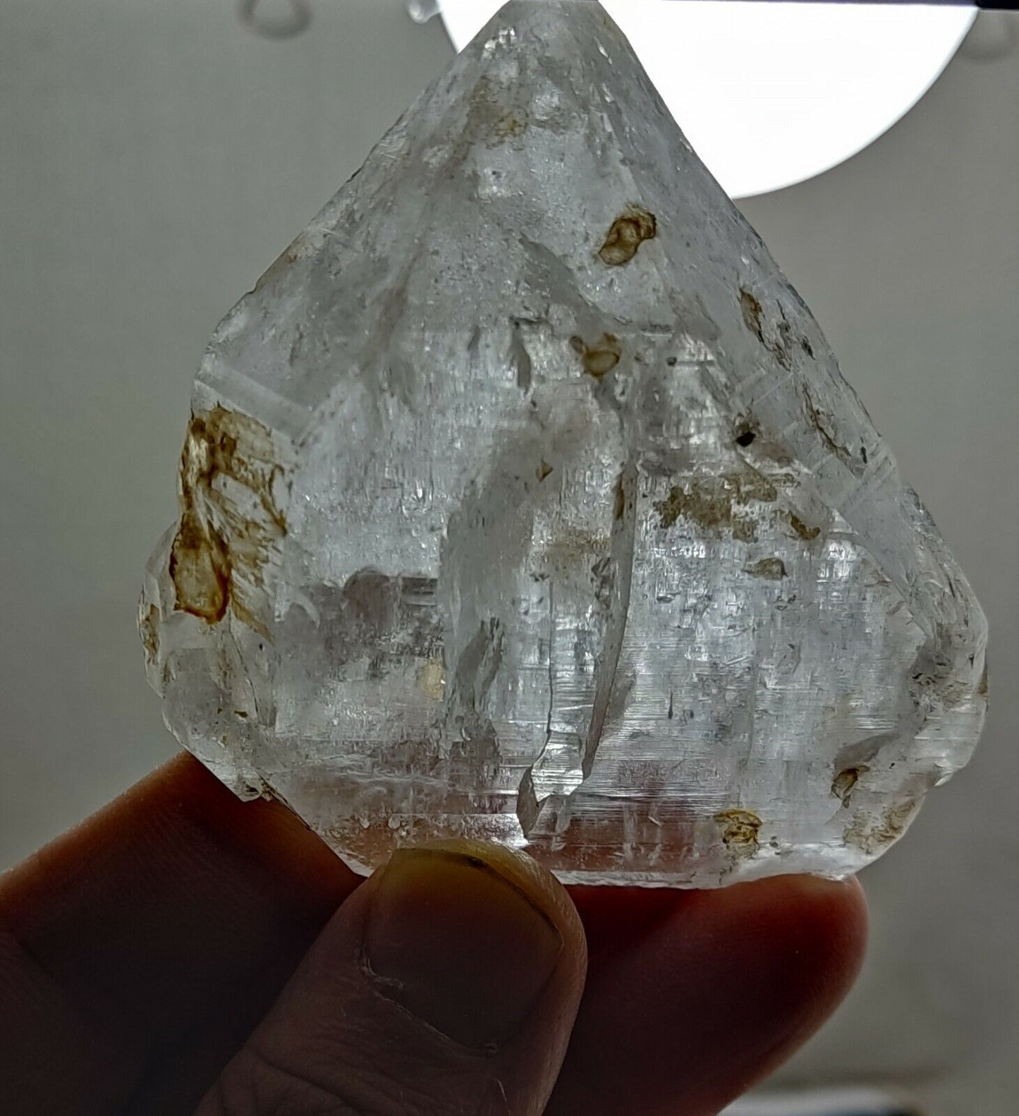 A very Aesthetic Natural beautifully terminated Fenster Quartz crystal 125 grams