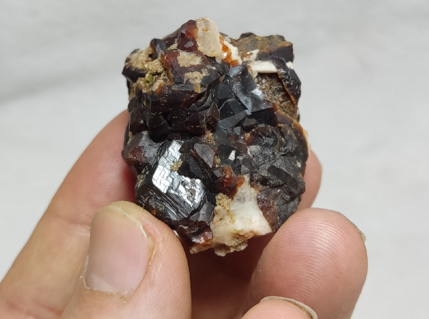 57 grams aesthetic andradite garnet crystal specimen