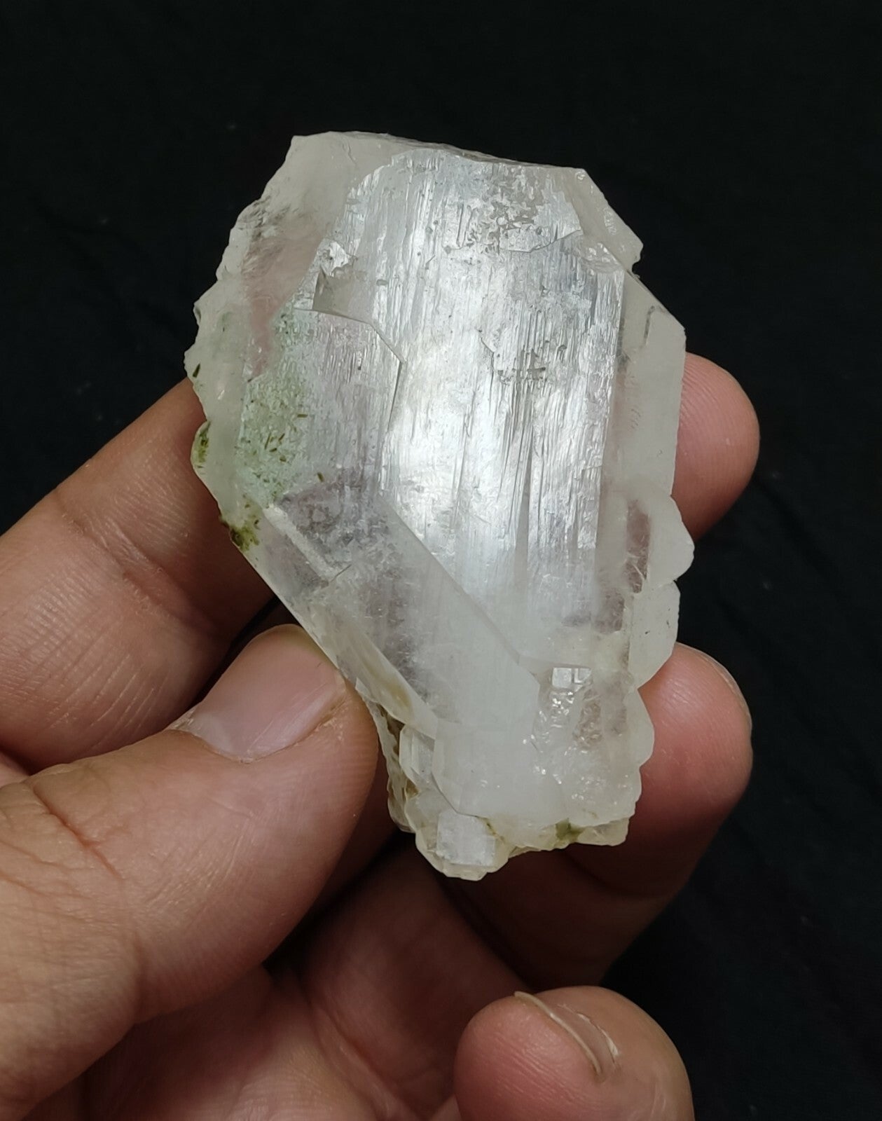 An aesthetic specimen of terminated faden Quartz crystal 62 grams