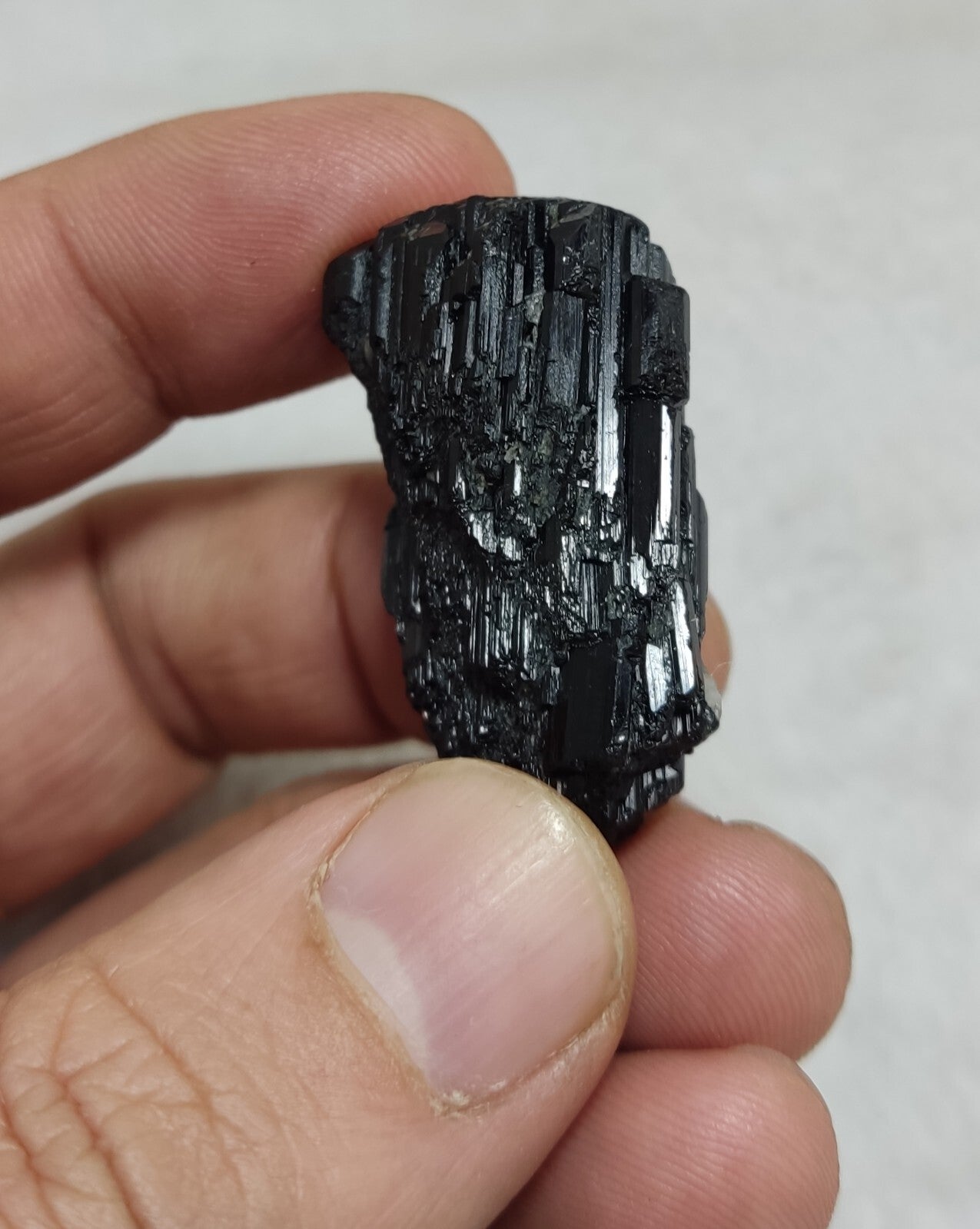 An amazing specimen of terminated black tourmaline 24 grams