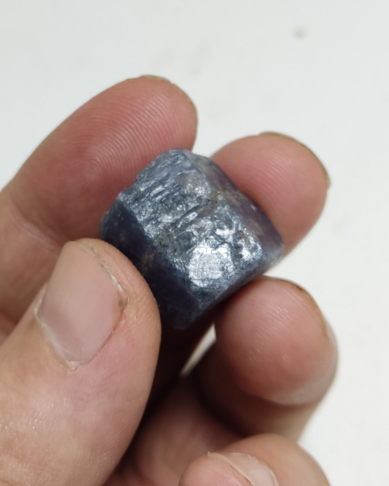 An aesthetic specimen of terminated sapphire crystal 20 grams
