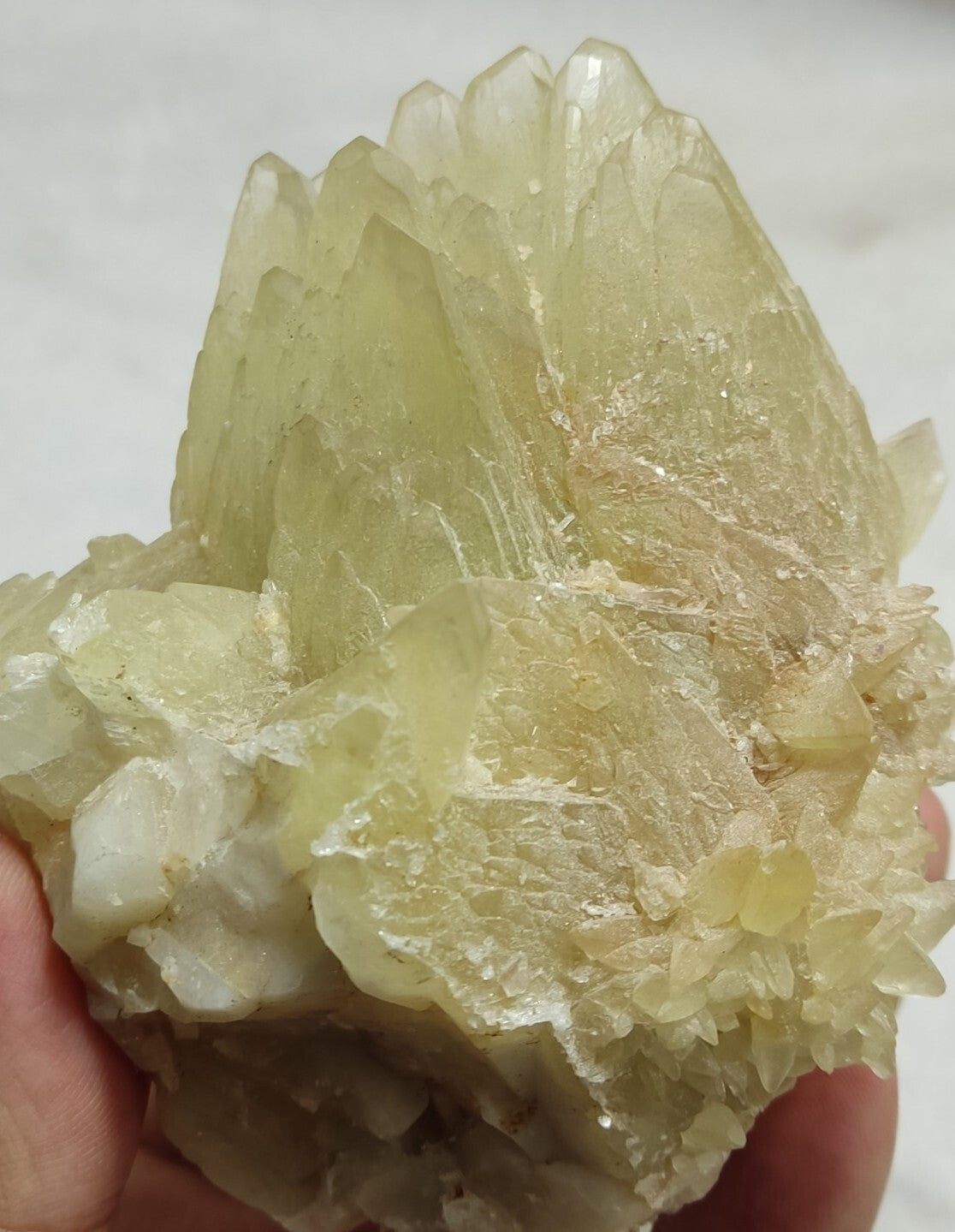 An Aesthetic Naturally terminated specimen of dogtooth calcite 722 grams