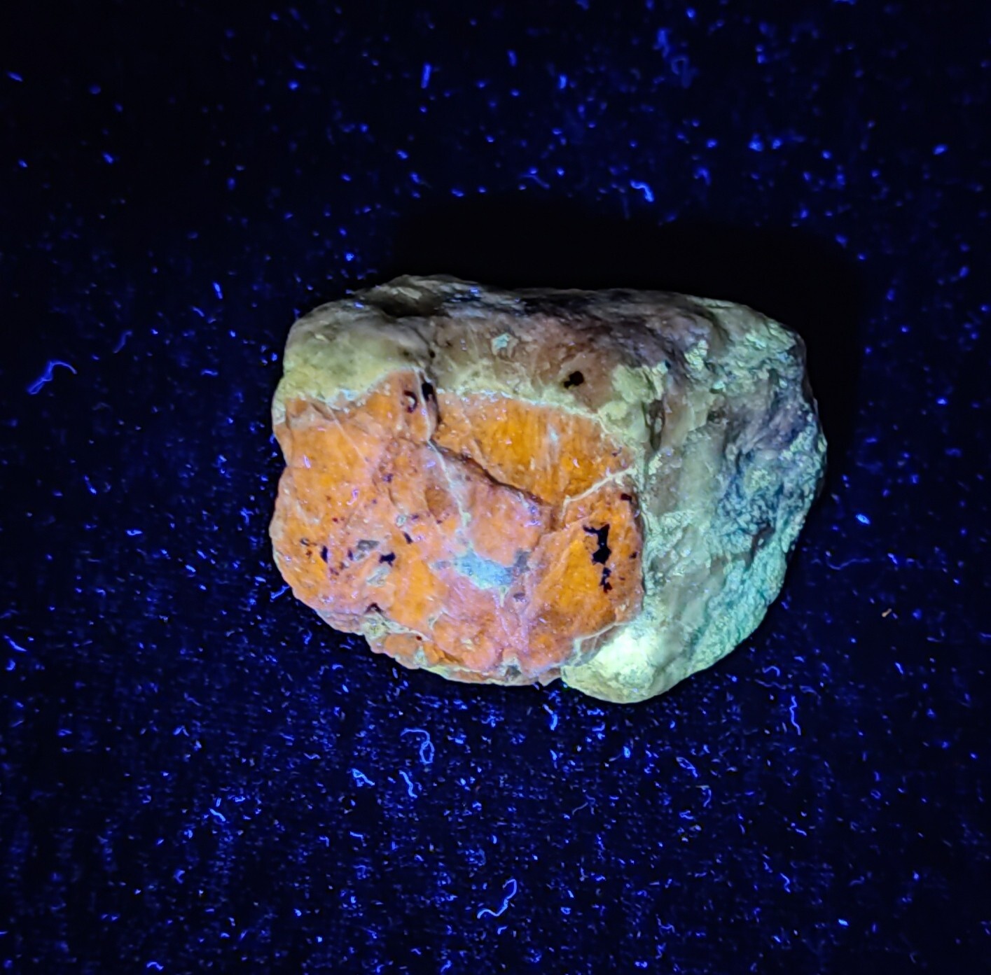 Fluorescent Afghanite on Matrix  66 grams