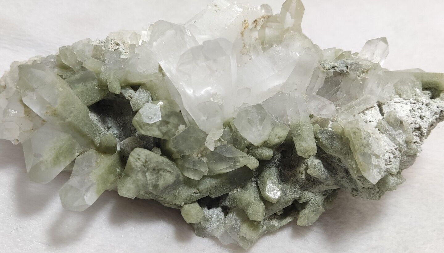 An Aesthetic large terminated chlorite Quartz cluster 504 grams