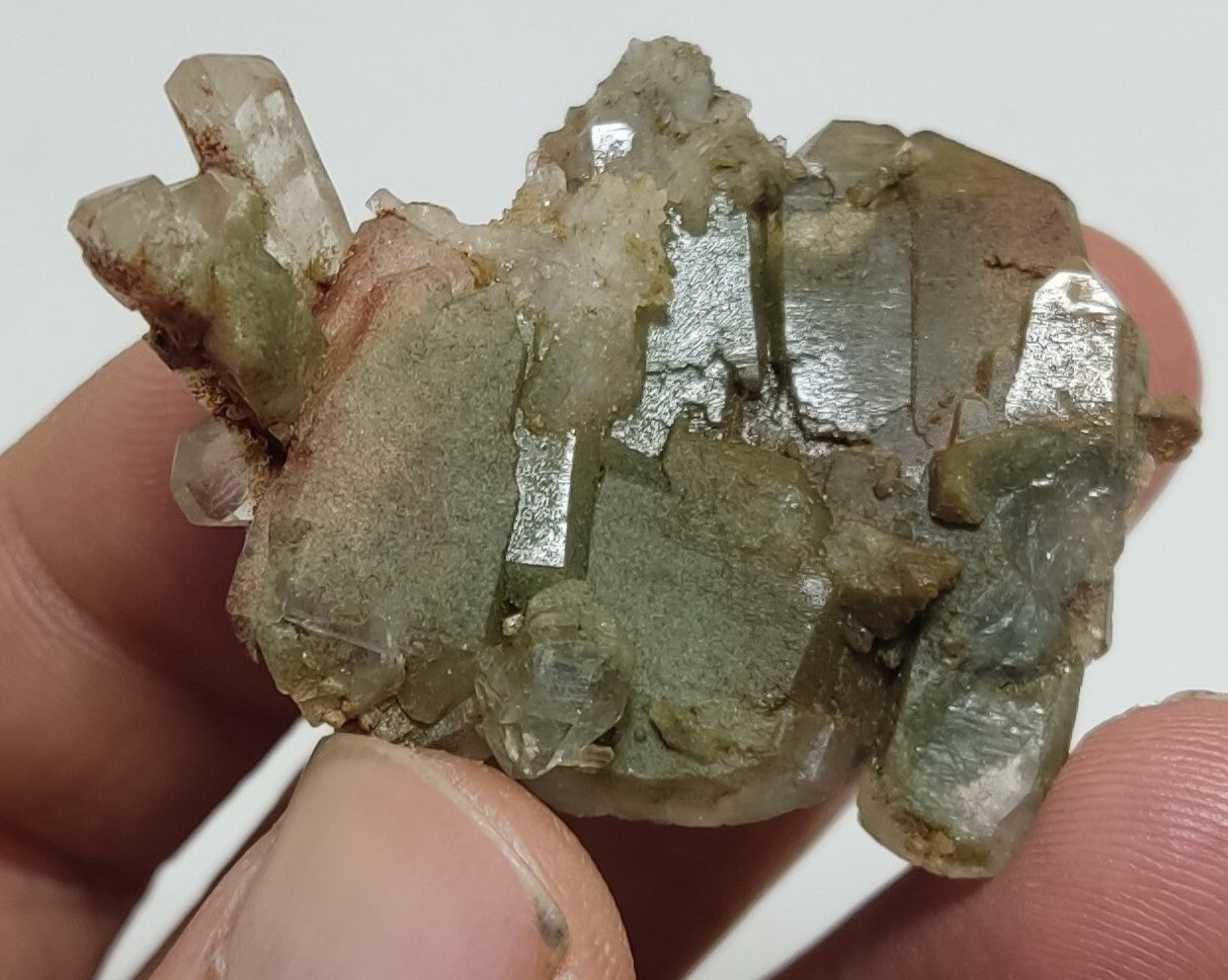 An Aesthetic specimen of chlorite quartz 19 grams