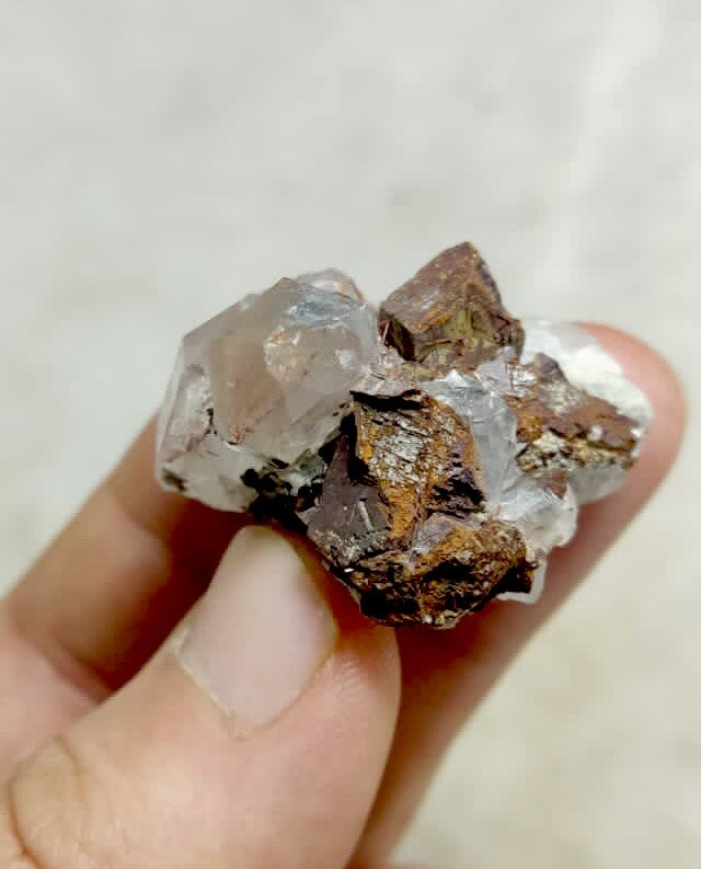 Natural Rutile Quartz Siderite Specimen 24 Grams.