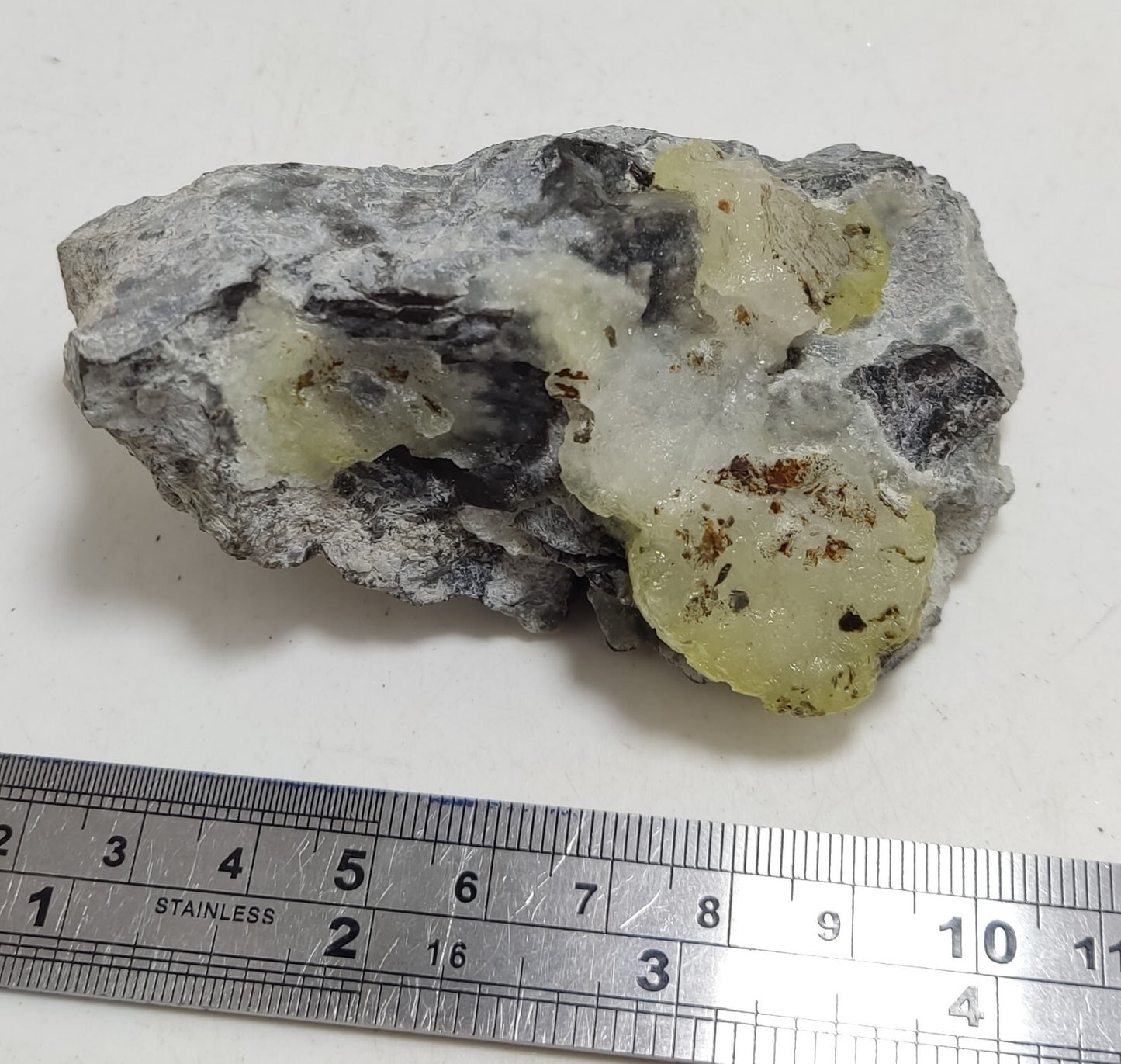 An Aesthetic Natural specimen of brucite with chromite 167 grams