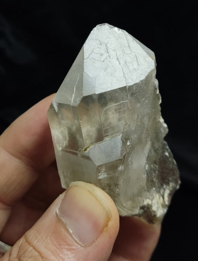 Gwindel Like Double Terminated Light Smoky Quartz 115 grams