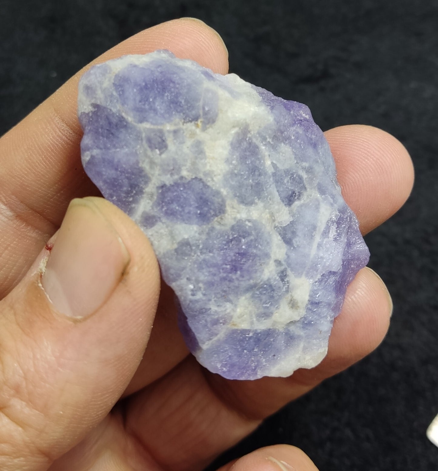 An Aesthetic specimen of purple Hackmanite in matrix 32 grams