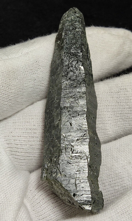 An Aesthetic Natural etched terminated Chlorite Quartz crystal specimen 32 grams