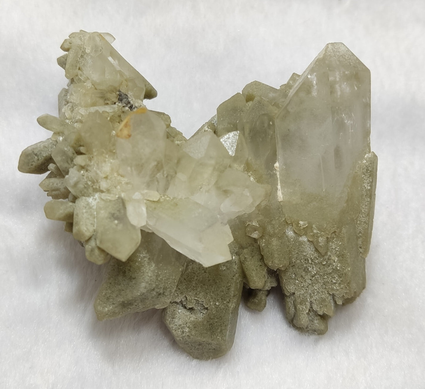 An Aesthetic specimen of chlorite quartz 71 grams