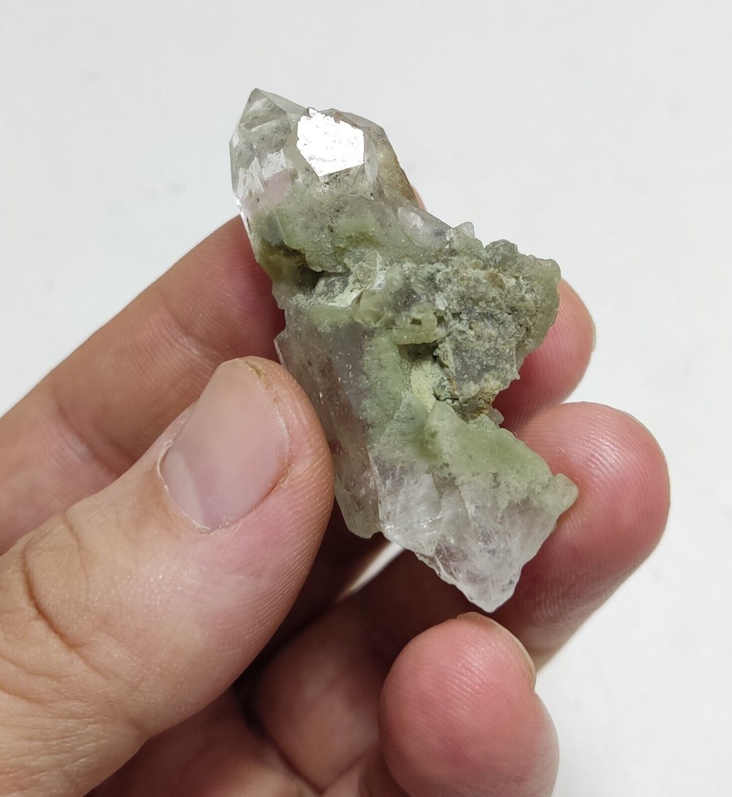 An Aesthetic Natural beautifully terminated Chlorite Quartz specimen 23 grams