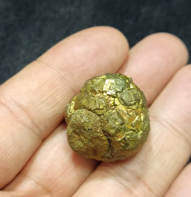 Natural Iridescent Pyrite Nodule Shape Specimen 36 Grams.