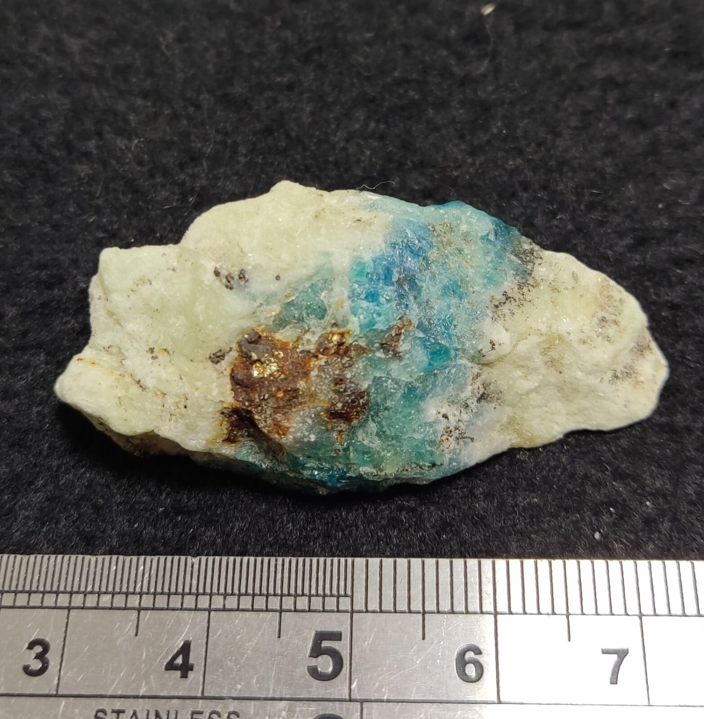 An Aesthetic specimen of lazurite on matrix with pyrite 19 grams