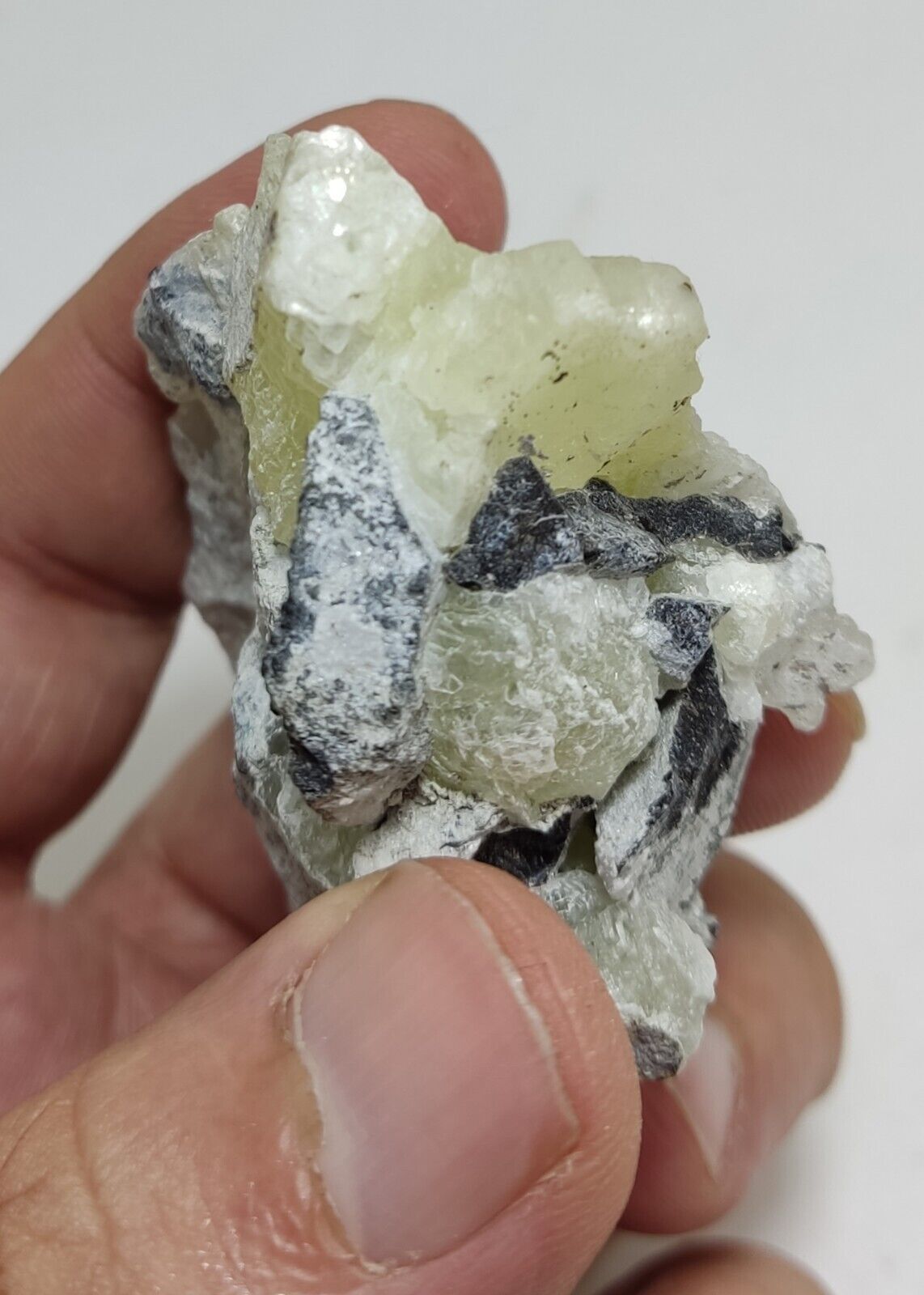 An Aesthetic Natural specimen of brucite with chromite 75 grams