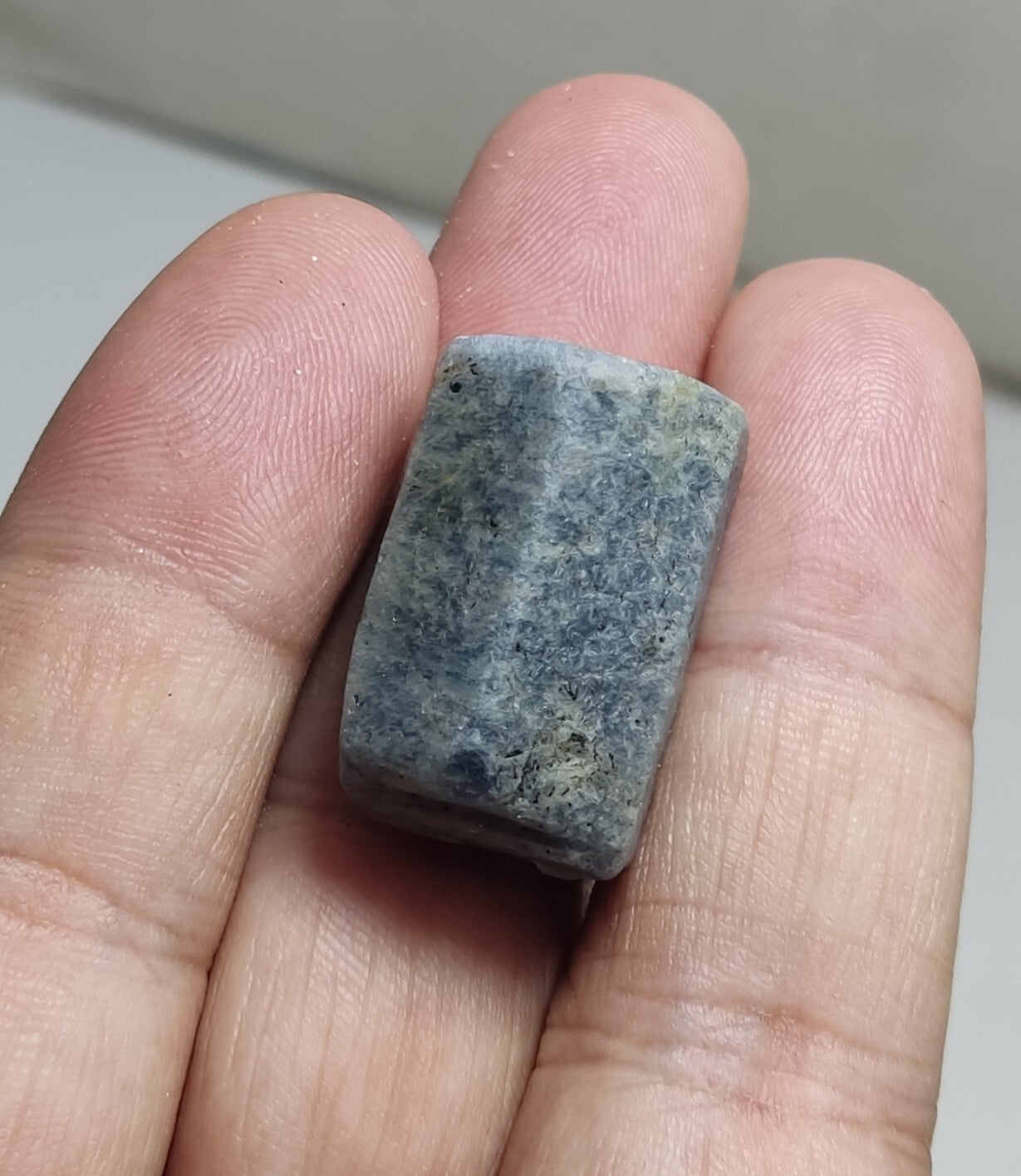 An aesthetic specimen of terminated sapphire crystal 22 grams