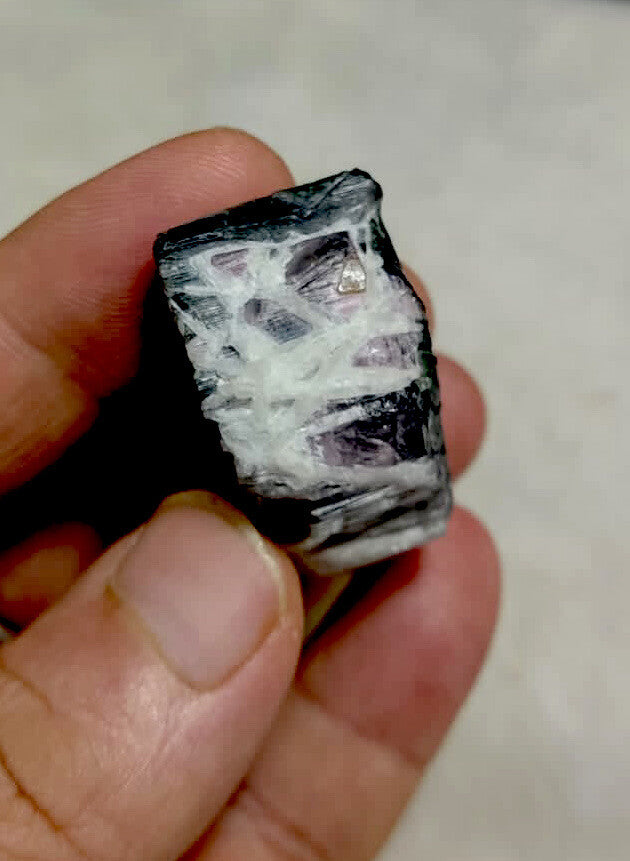 Natural Multicolor Tourmaline Specimen 47 Grams.